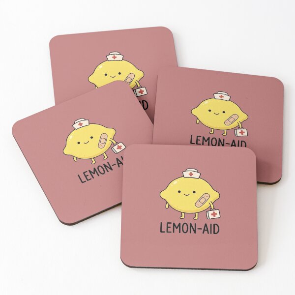 Item preview, Lemon-Aid Funny First Aid Nurse Lemon Pun designed and sold by TinyJoy Studio.