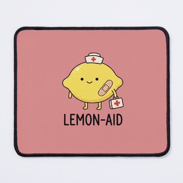 Item preview, Lemon-Aid Funny First Aid Nurse Lemon Pun designed and sold by TinyJoy Studio.