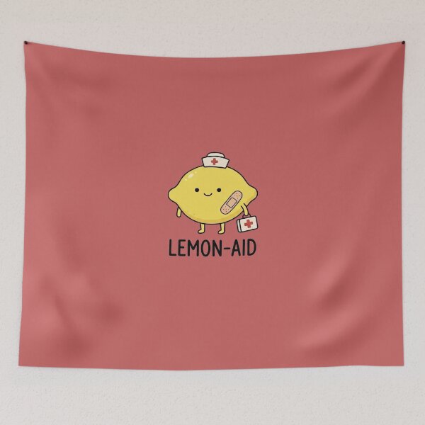 Item preview, Lemon-Aid Funny First Aid Nurse Lemon Pun designed and sold by TinyJoy Studio.