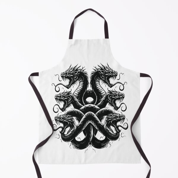 Item preview, Ornate Multi Headed Hydra Serpent Mythical Art designed and sold by RamyGallery.