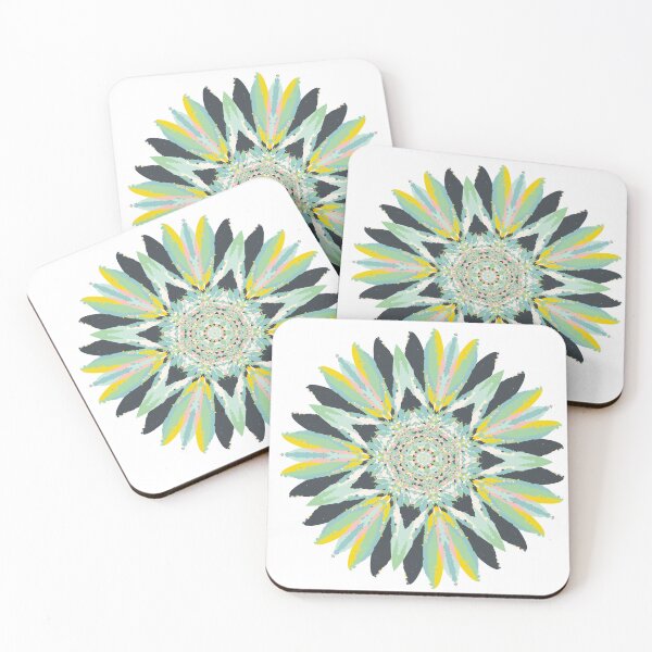 Item preview, Mandala Artwork 03 Green, Blue, Yellow, Black Color 01 designed and sold by Stefanie Boike.