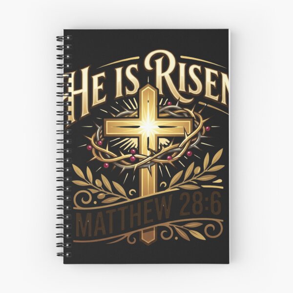 Item preview, He Is Risen Christian Easter Faith Cross Religious Design designed and sold by teedesign2015.