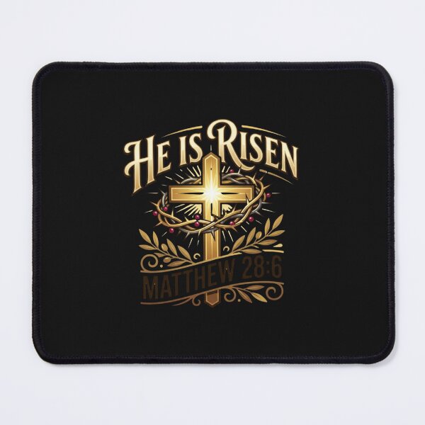 Item preview, He Is Risen Christian Easter Faith Cross Religious Design designed and sold by teedesign2015.