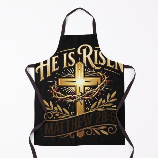 Item preview, He Is Risen Christian Easter Faith Cross Religious Design designed and sold by teedesign2015.