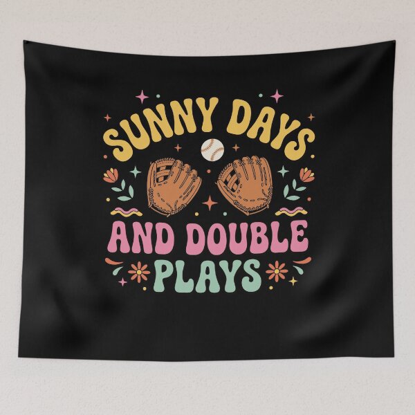 Item preview, Sunny Days Double Plays Retro Baseball Kids designed and sold by KroghDs.