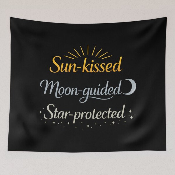 Item preview, Sun Kissed Moon Guided Star Protected Celestial Quote  designed and sold by SidTastic .