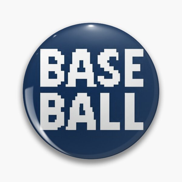 Item preview, Retro Pixel Baseball Navy and White NY Style designed and sold by RDproject.