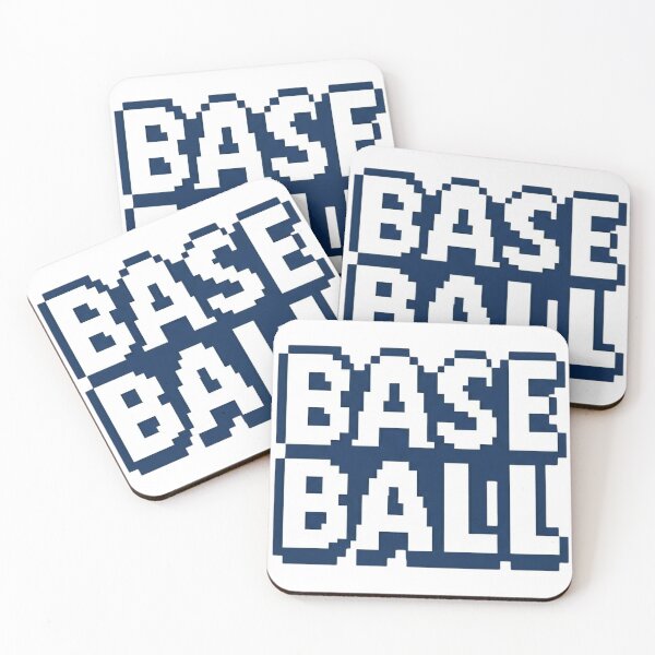 Item preview, Retro Pixel Baseball Navy and White NY Style designed and sold by RDproject.