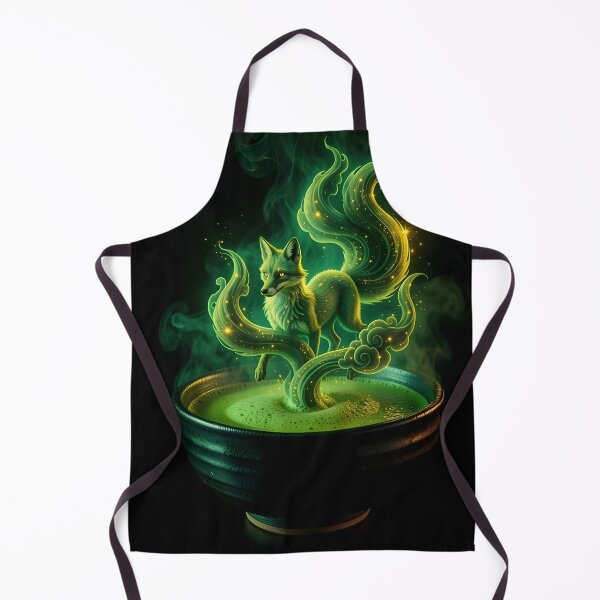 Item preview, Matcha Kitsune: Emerald Mist Spirit designed and sold by BGM by AI.