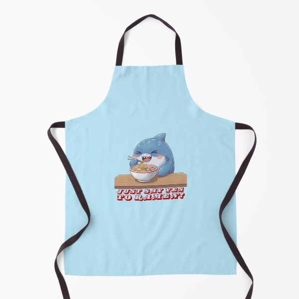 Item preview, Just Say Yes to Ramen! Funny Shark designed and sold by Nature's Chibis.