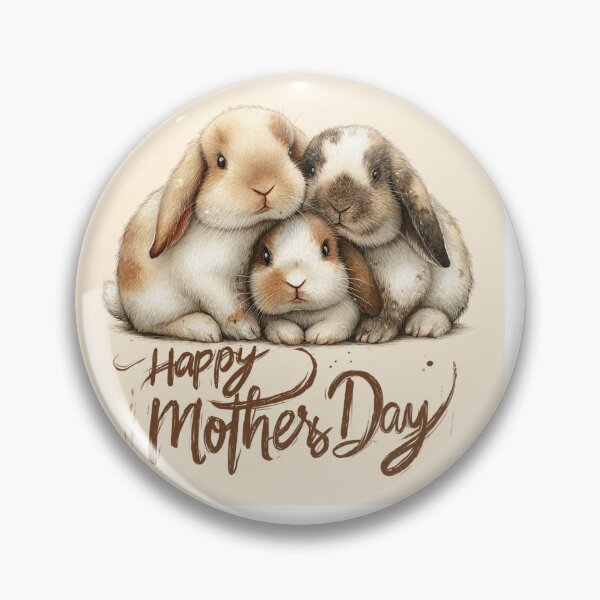 Item preview, Happy Mother’s Day 3 Bunnies designed and sold by aiartfs.