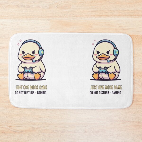 Item preview, Just One More Game Cute Gamer Duck | Funny Do Not Disturb Gaming Kawaii Sticker designed and sold by MMK1SHOP.