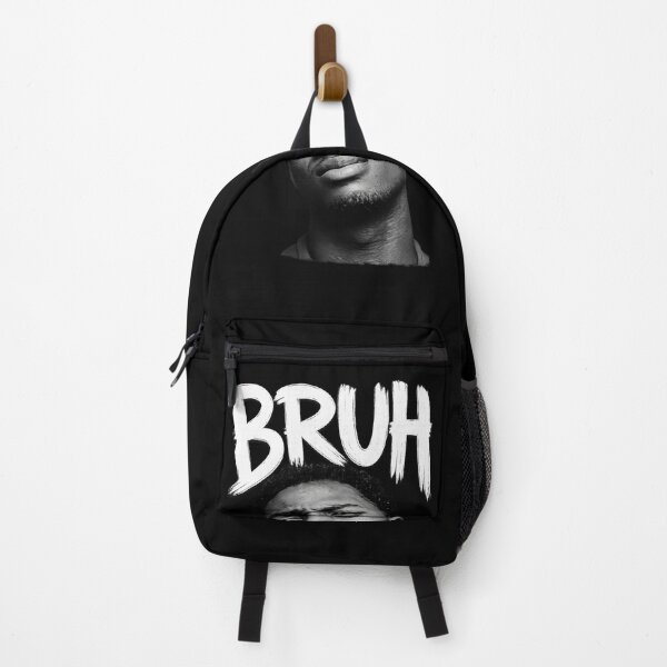 Item preview, Bruh Meme Face – Funny Reaction Black & White Typography Art designed and sold by TheClockOutClub.