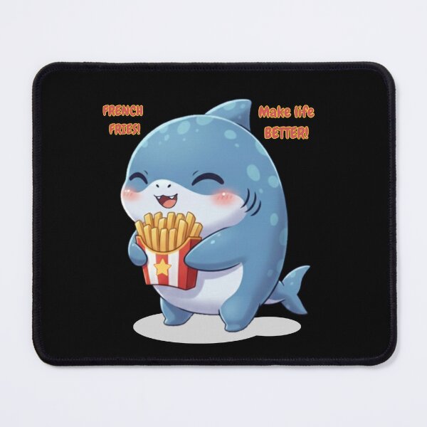 Item preview, French fries make life better! Shark designed and sold by Nature's Chibis.
