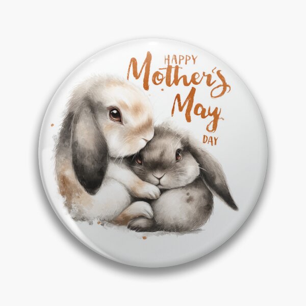 Item preview, Happy Mother’s Day (Two Bunnies) designed and sold by aiartfs.