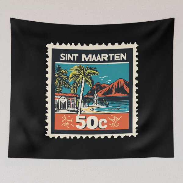 Item preview, Sint Maarten Vintage Postage Stamp - Philipsburg designed and sold by tiigerdad.