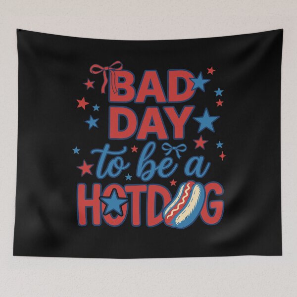 Item preview, Un mal día para ser un perrito caliente. Divertida barbacoa del 4 de julio. designed and sold by KroghDs.