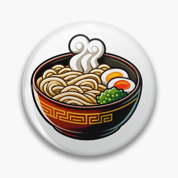 Item preview, Tazón de ramen humeante: ilustración de una acogedora sopa de fideos japonesa. designed and sold by BobaBunny76.