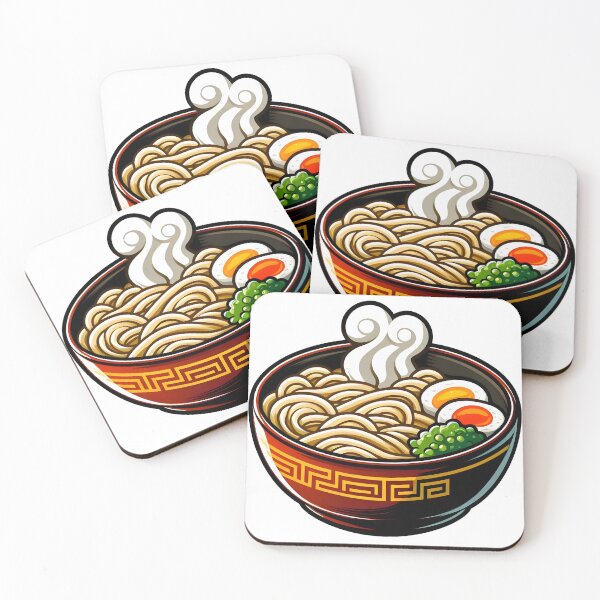 Item preview, Tazón de ramen humeante: ilustración de una acogedora sopa de fideos japonesa. designed and sold by BobaBunny76.