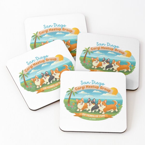 Item preview, San Diego Corgi Meetup Group 20th Anniversary designed and sold by noodlehug.