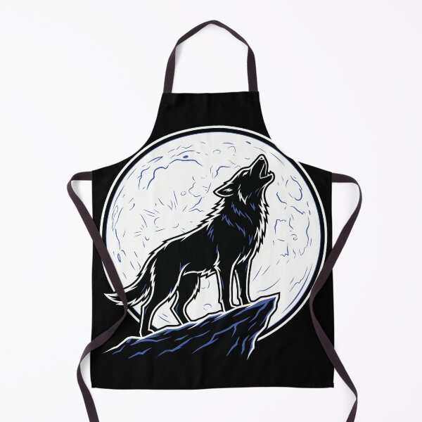 Item preview, Wolf & Moon Circle designed and sold by Stickersdevelop.