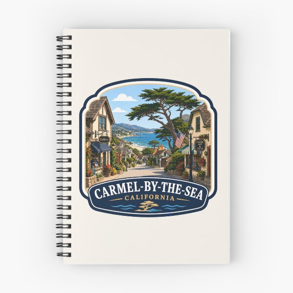 Item preview, Carmel-by-the-Sea, California - Coastal Village & Ocean View designed and sold by Myra365Art.
