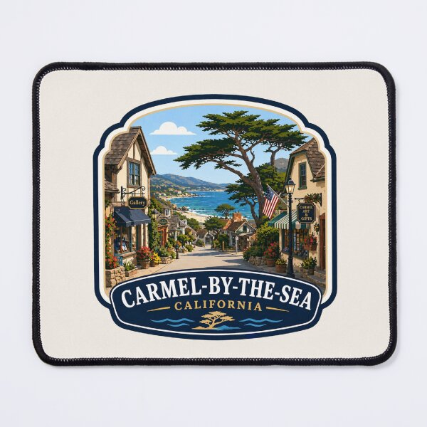 Item preview, Carmel-by-the-Sea, California - Coastal Village & Ocean View designed and sold by Myra365Art.
