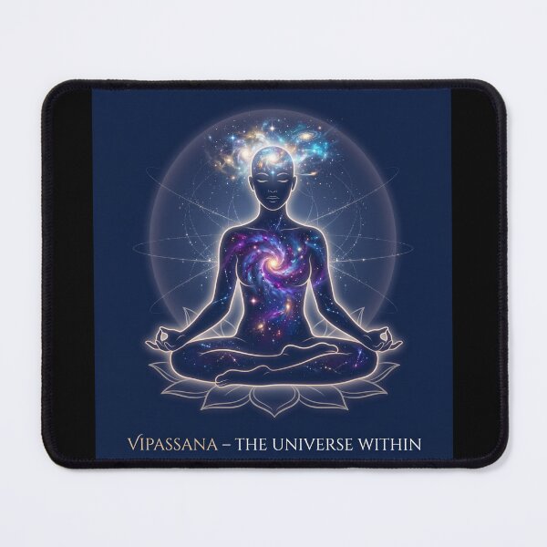 Item preview, Vipassana The Universe Within – Cosmic Mindfulness & Inner Peace Design designed and sold by ArtsyExplorer.