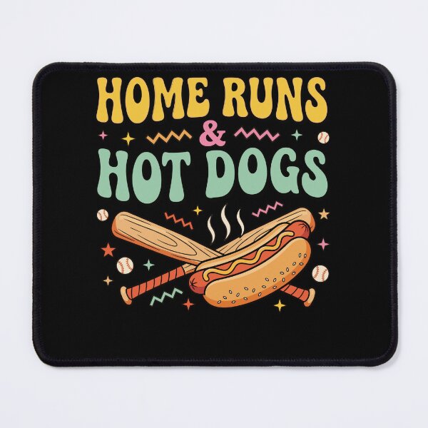 Item preview, Home Runs and Hot Dogs Retro Baseball Kids Gift designed and sold by KroghDs.