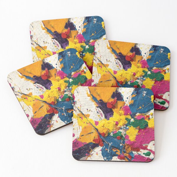 Item preview, Vibrant Colorful Abstract Paint Splatter Texture designed and sold by colorful-white.