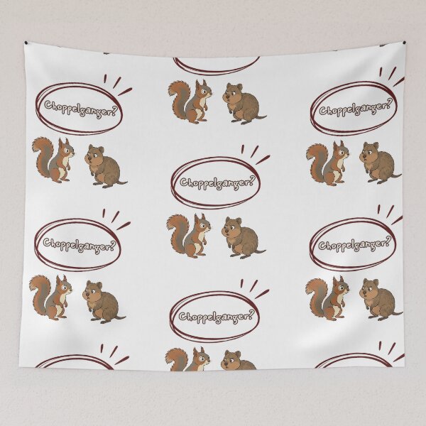 Item preview, Choppelganger - Chopped + Doppelganger  Squirrel and Quokka designed and sold by Drishya-Designs.