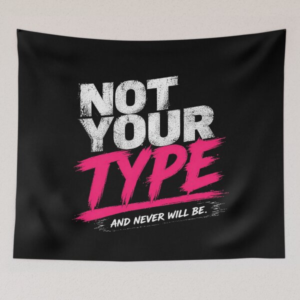 Item preview, Not Your Type Aggressive Streetwear Statement Shirt designed and sold by StoryInCode.