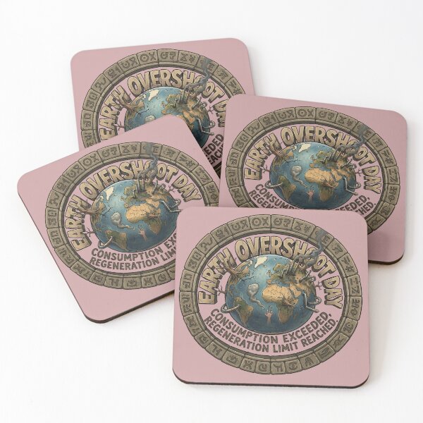 Item preview, Earth Overshoot Day - Consumption Exceeded | Regeneration Limit Reached designed and sold by Drishya-Designs.
