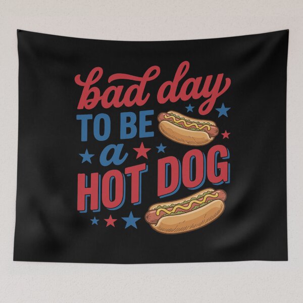 Item preview, Bad Day To Be A Hot Dog 4th Of July Funny BBQ designed and sold by KroghDs.