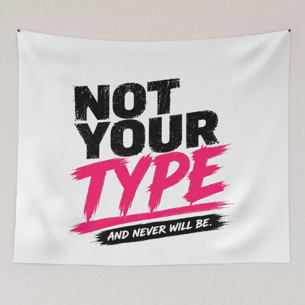 Item preview, Not Your Type Aggressive Streetwear Statement Shirt designed and sold by StoryInCode.