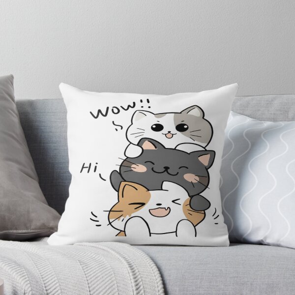 Item preview, Cute Kawaii Cat Stack T-Shirt – Funny Chibi Kitty Pile Cartoon Design designed and sold by Amitabr14.