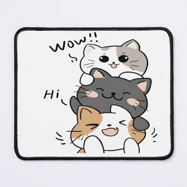 Item preview, Cute Kawaii Cat Stack T-Shirt – Funny Chibi Kitty Pile Cartoon Design designed and sold by Amitabr14.