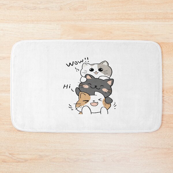 Item preview, Cute Kawaii Cat Stack T-Shirt – Funny Chibi Kitty Pile Cartoon Design designed and sold by Amitabr14.