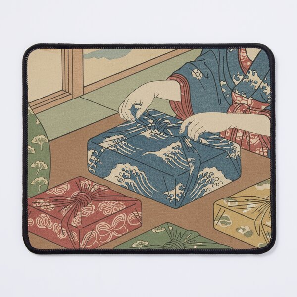 Item preview, Furoshiki Gift Wrapping — Ukiyo-e Japanese Sustainable Art designed and sold by UkiyoExplained.