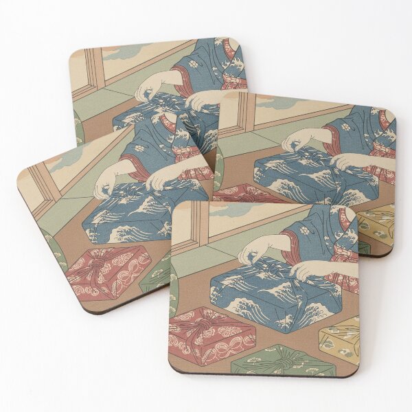 Item preview, Furoshiki Gift Wrapping — Ukiyo-e Japanese Sustainable Art designed and sold by Ukiyo Creatures.