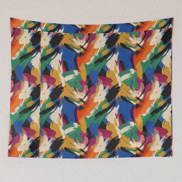 Item preview, Vibrant Neon Paint Stroke Pattern designed and sold by SplashTastic.