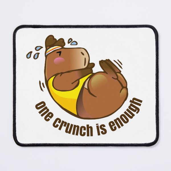Item preview, Capybara one crunch is enough designed and sold by Konopikyu.