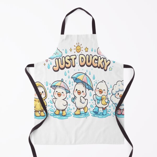 Item preview, Just Ducky Cute Duck T-Shirt – Kawaii Rain Duck Cartoon Design designed and sold by Amitabr14.