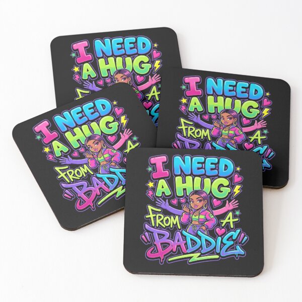 Item preview, Vibrant Baddie Style Hug Request Graphic Design designed and sold by teedesign2015.