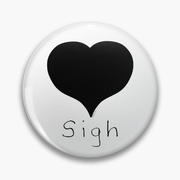 Item preview, Black Hand Drawn Heart Melancholy Message designed and sold by Hinkson Cox.