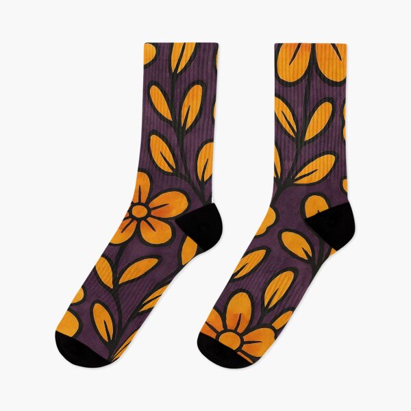 Item preview, Yellow and Orange Flowers Pattern  designed and sold by GraphicsClub.