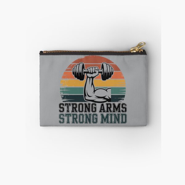 Item preview, Strong Arms Strong Mind – Fitness Motivation Gym Quote Design designed and sold by Sparkofart07.