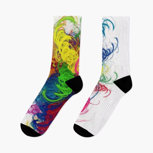 Item preview, Vibrant Abstract Swirling Neon Energy Lines Art designed and sold by PixorStudio.