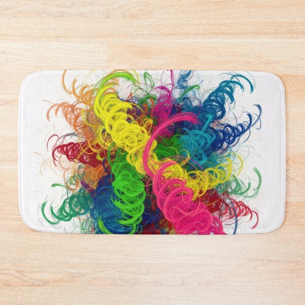 Item preview, Vibrant Abstract Swirling Neon Energy Lines Art designed and sold by PixorStudio.
