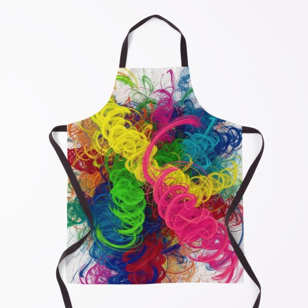 Item preview, Vibrant Abstract Swirling Neon Energy Lines Art designed and sold by PixorStudio.